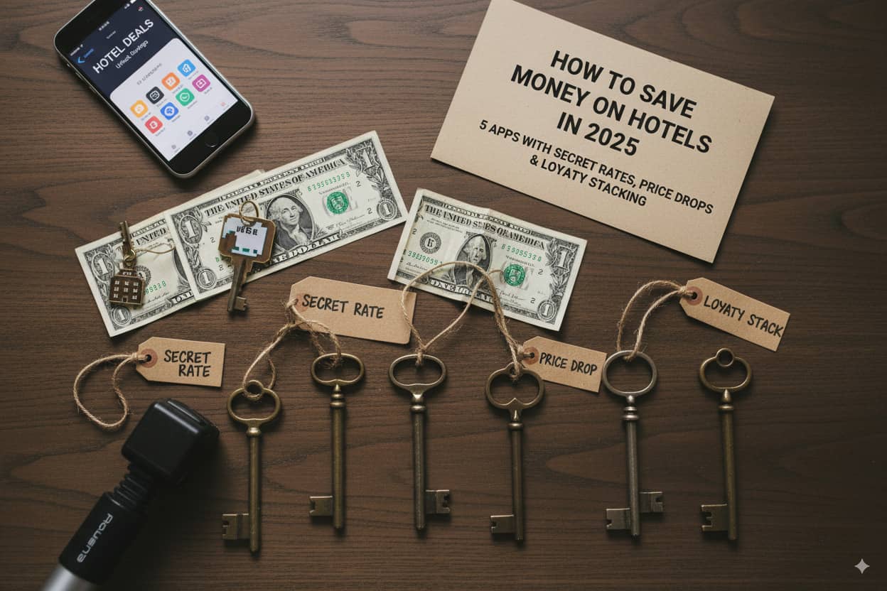 Günstiger übernachten: Die 5 besten Hotel-Apps für 2025 mit Geheimpreisen, Preisalarmen & Treue-Tricks